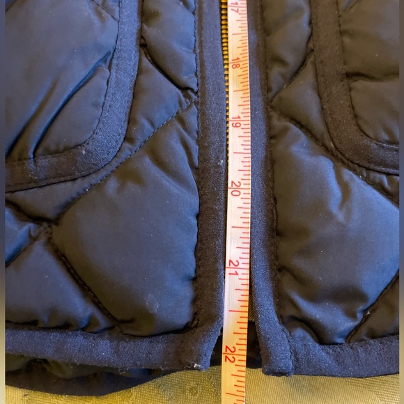 J.Crew Quilted Excursion Down Vest Hi Collar Patch Pocket Re-Imagined Petite PS - Picture 10 of 15
